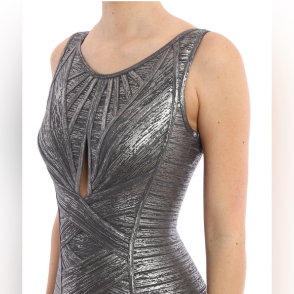Herve leger metallic foil dress - Picture 3 of 10